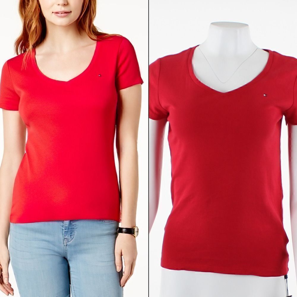 Tommy Hilfiger Short-Sleeve V-Neck Tee